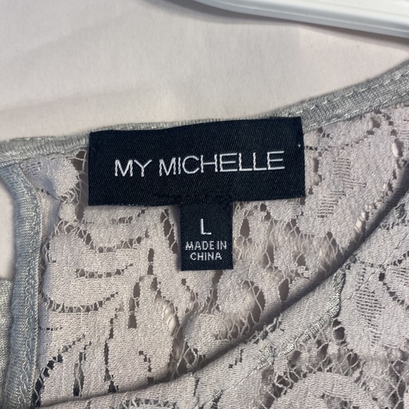 My Michele 3/4 sleeve gray shirt - Picture 4 of 5